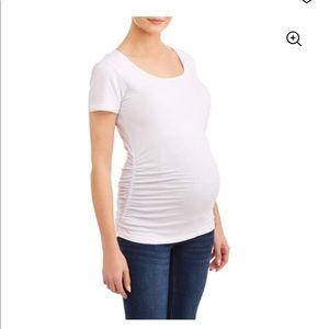 White Maternity Tee